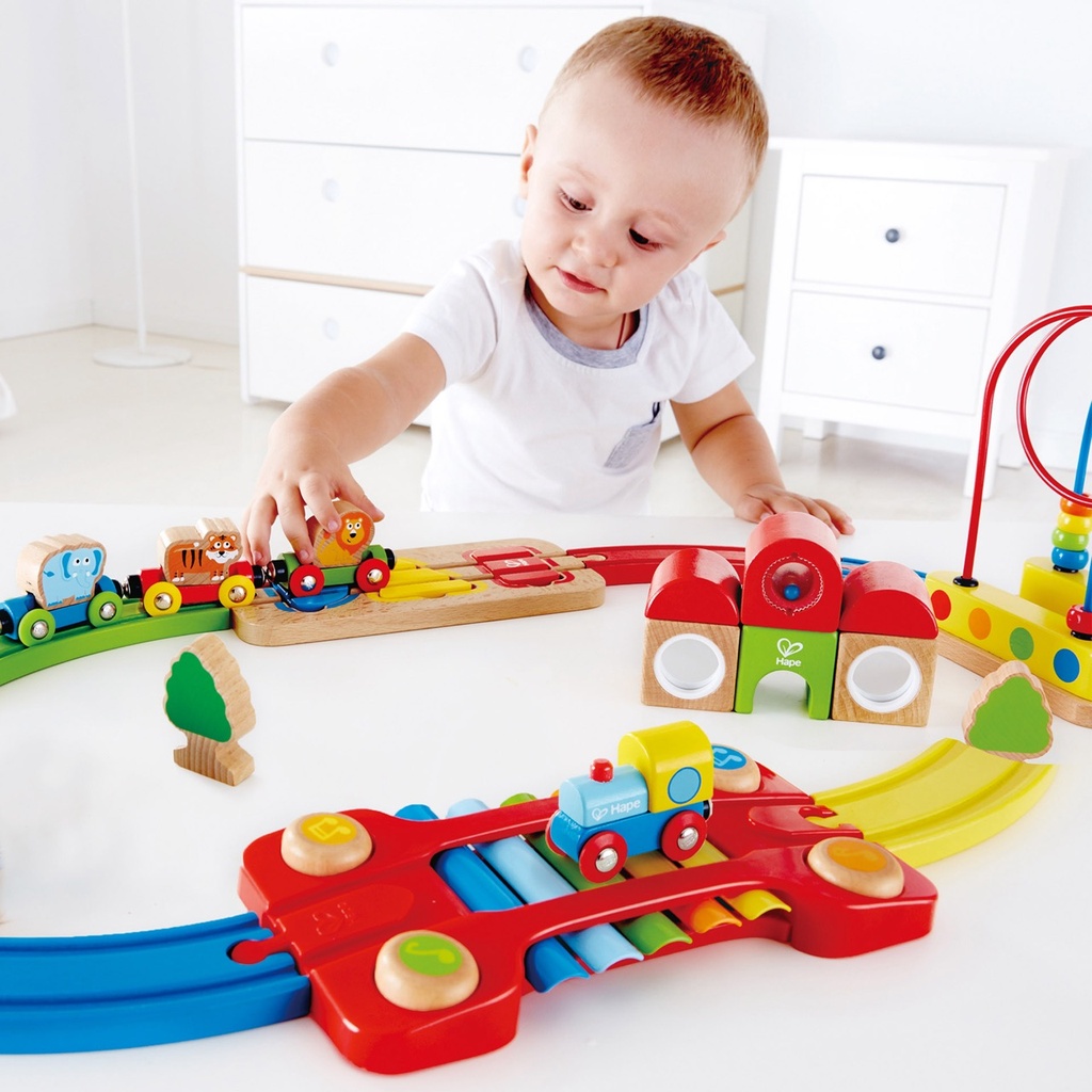 Regenbogen-Puzzle Eisenbahnset