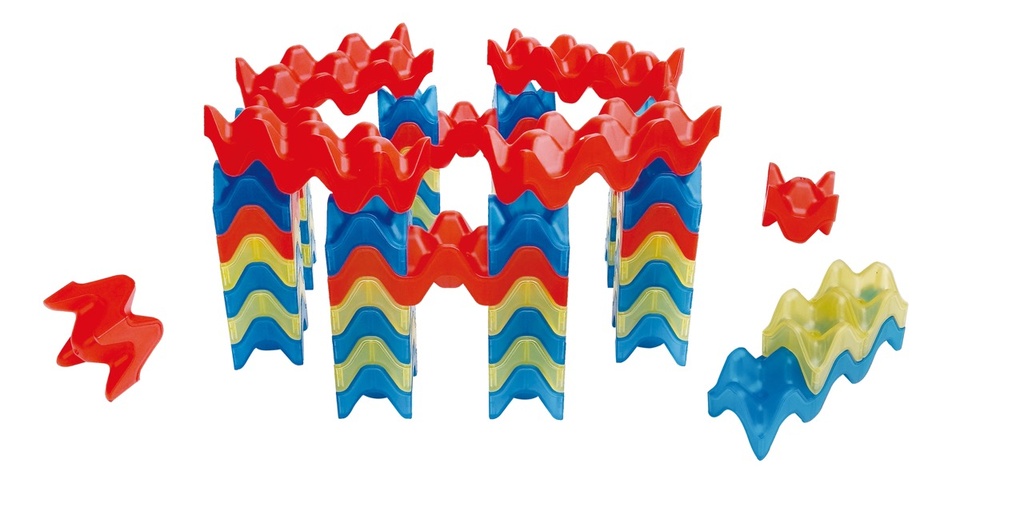 Eierbecher Blocks transparent 45 Teile