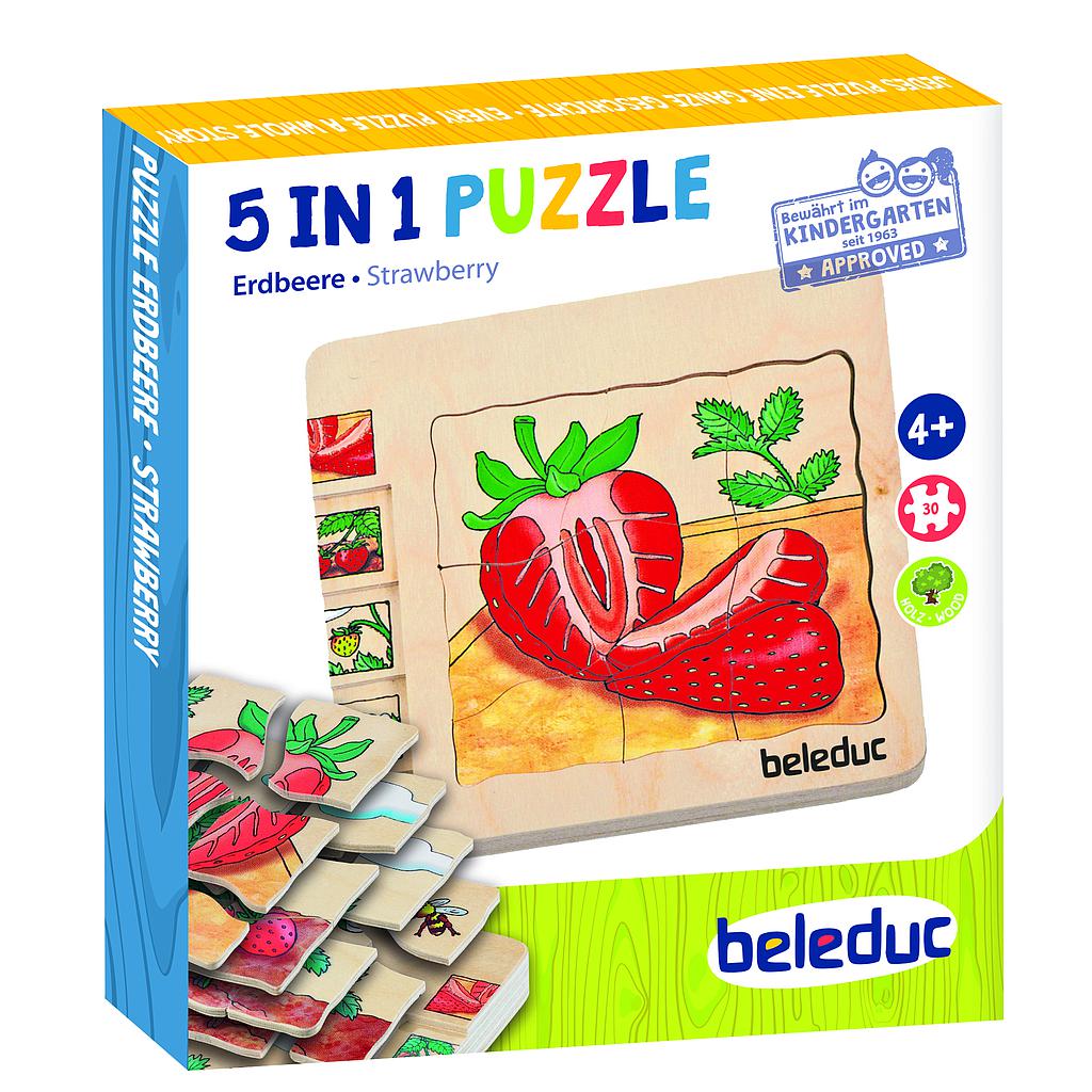 Lagen-Puzzle "Erdbeere"