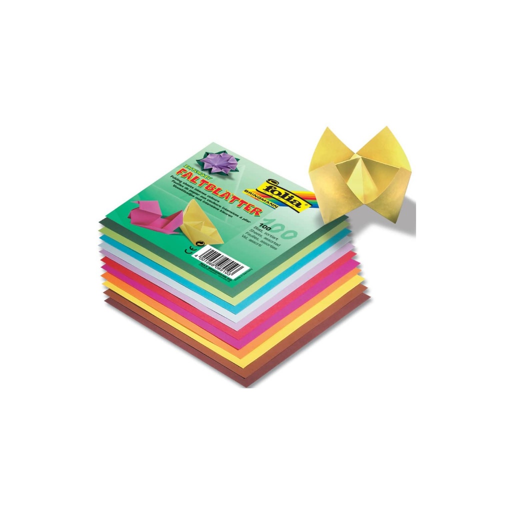 Faltblätter, 70g, 10 Farben, 100 Blatt