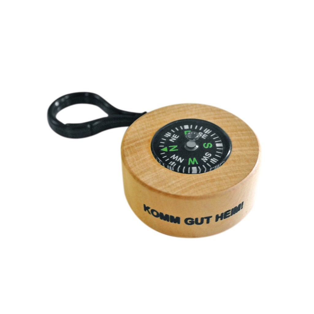 Kompass aus Holz 