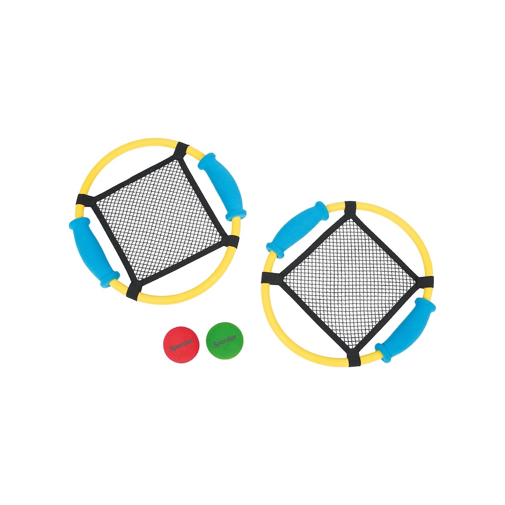 Netzballspiel (6 Ringe, 6 Bälle)