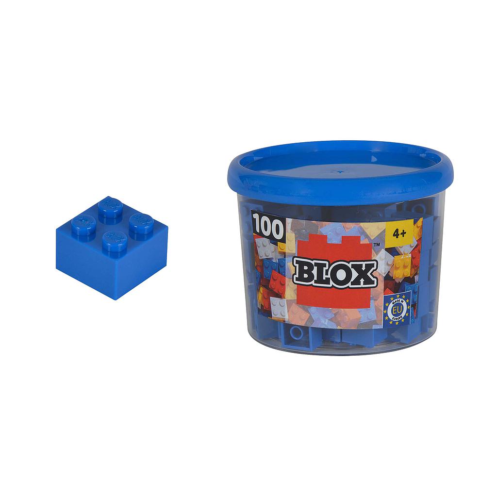 Lego® kompatible 4er Bausteine in Box (blau)