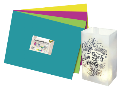 Transparentpapier 2 x 5 Farben