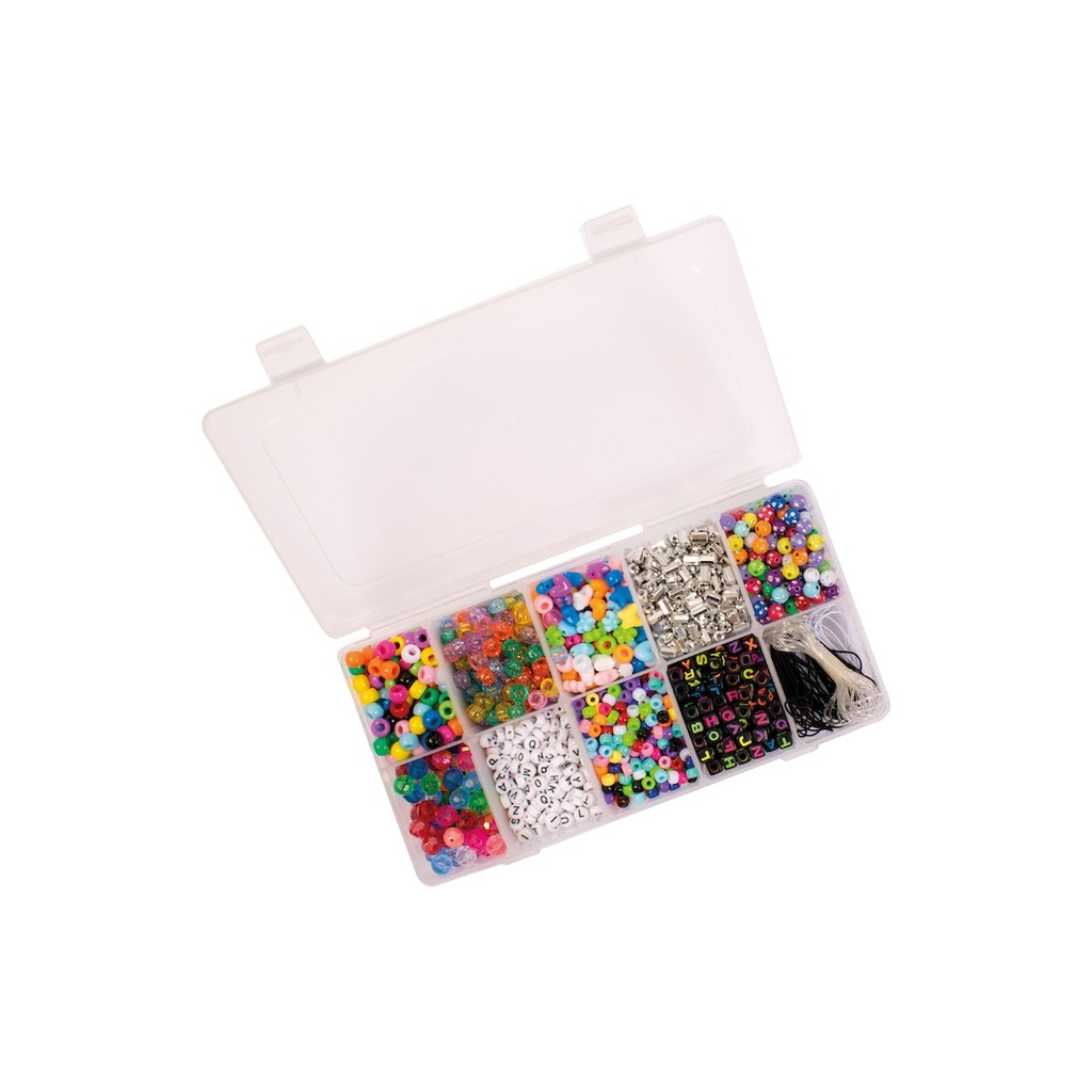 Kunsstoffperlen Set 1900 Teile