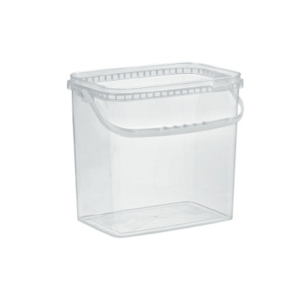 Rechteck Eimer Transparent 10,6 Liter