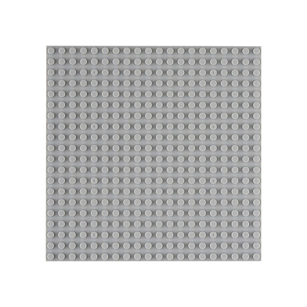 Klemmbausteine Bauplatte - 40 x 40 cm, grau