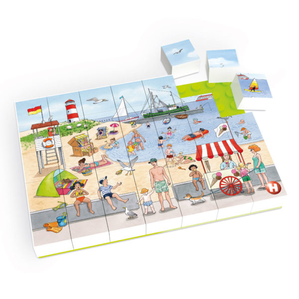 Duplo® kompatibles Puzzle - Ausflug zum Badestrand