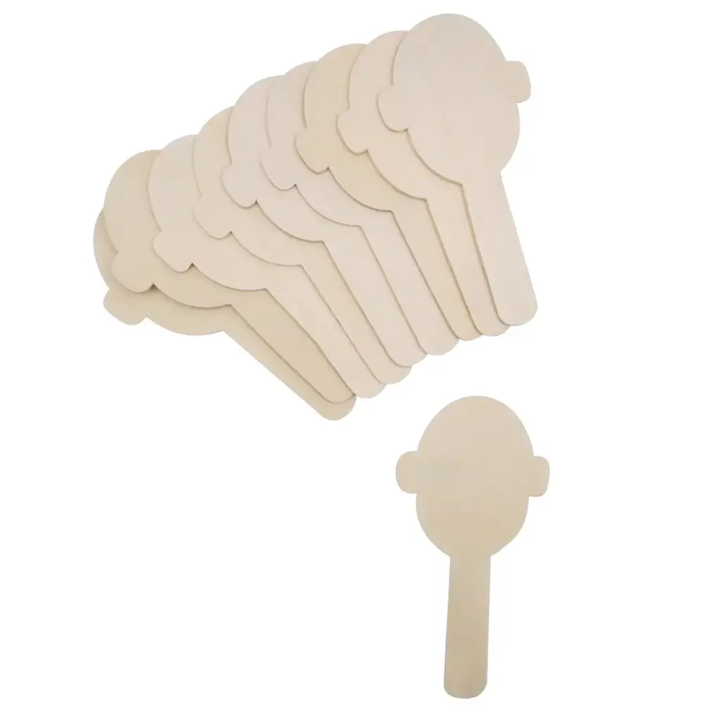 Bastelstäbchen - Köpfe 12er Set 