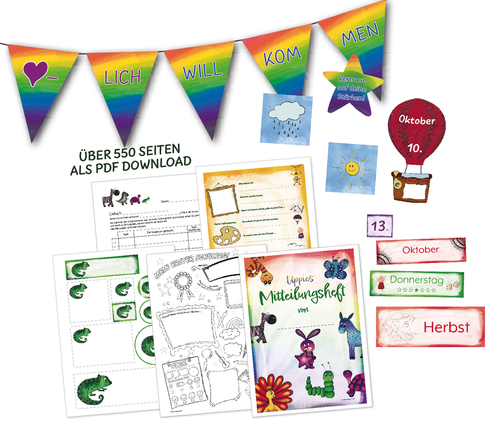 Mit den Uppies durch das Schuljahr