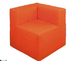 Relax Ecke Mini SH 26cm Kunstleder B 35 / T 35 / H 50 cm