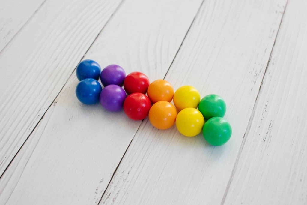Connetix - 12 Regenbogen-Kugeln