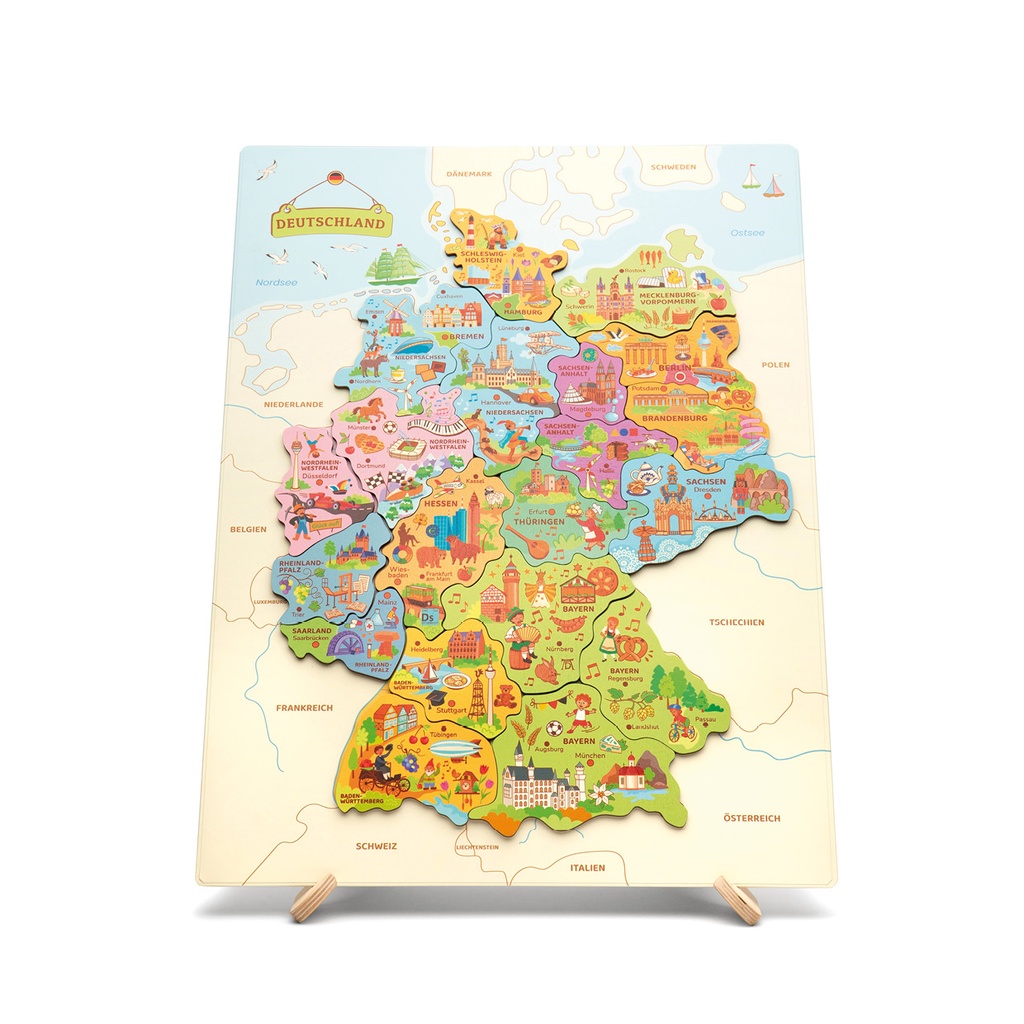 Magnetpuzzle Landkarte Deutschland 