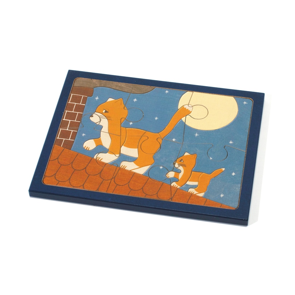 Holz-Puzzle - 30 Teile Katze auf dem Dach