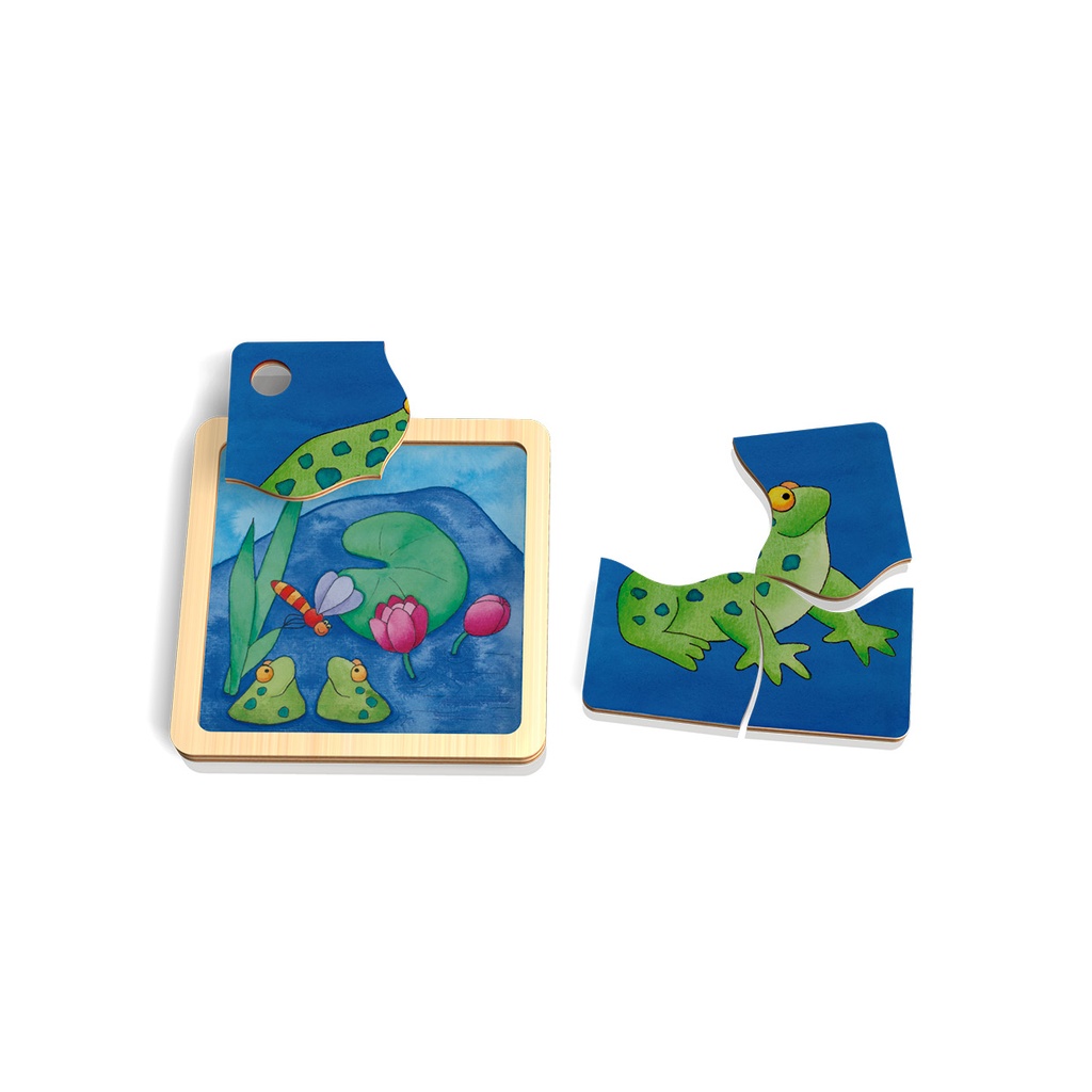 Minipuzzle Frosch