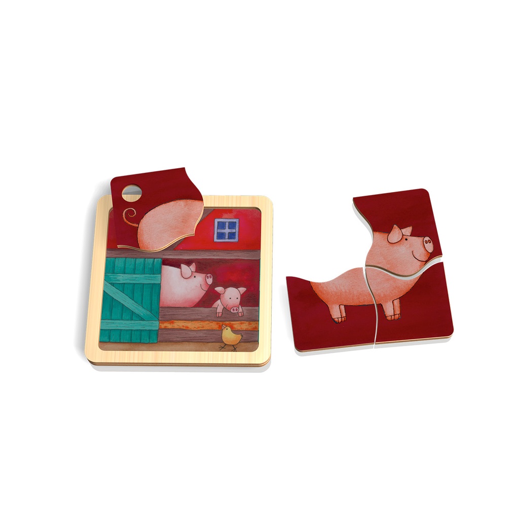 Minipuzzle Schwein