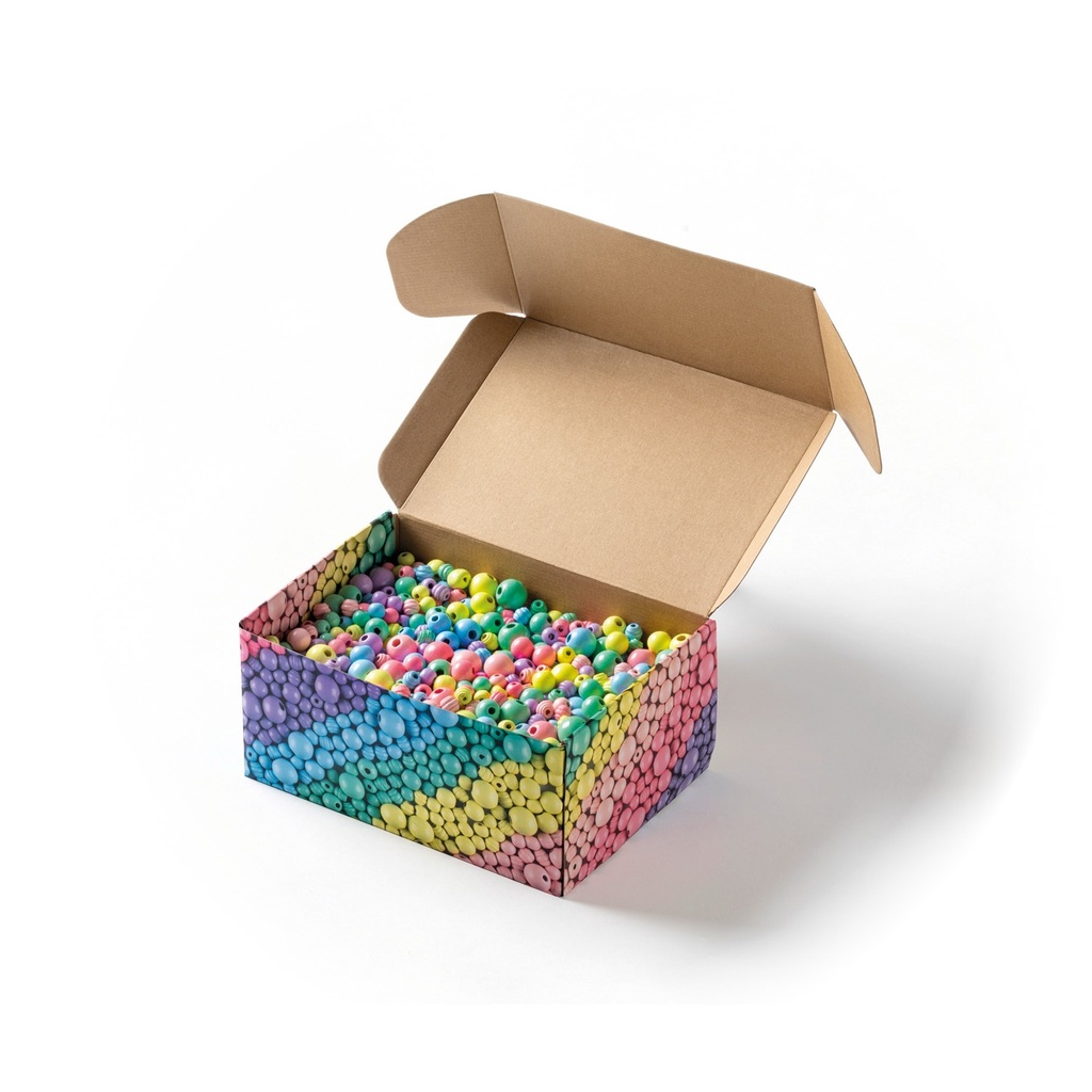 Holzperlen Mega Pack - PASTEL