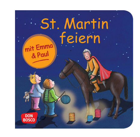 St. Martin feiern mit Emma und Paul. Mini-Bilderbuch