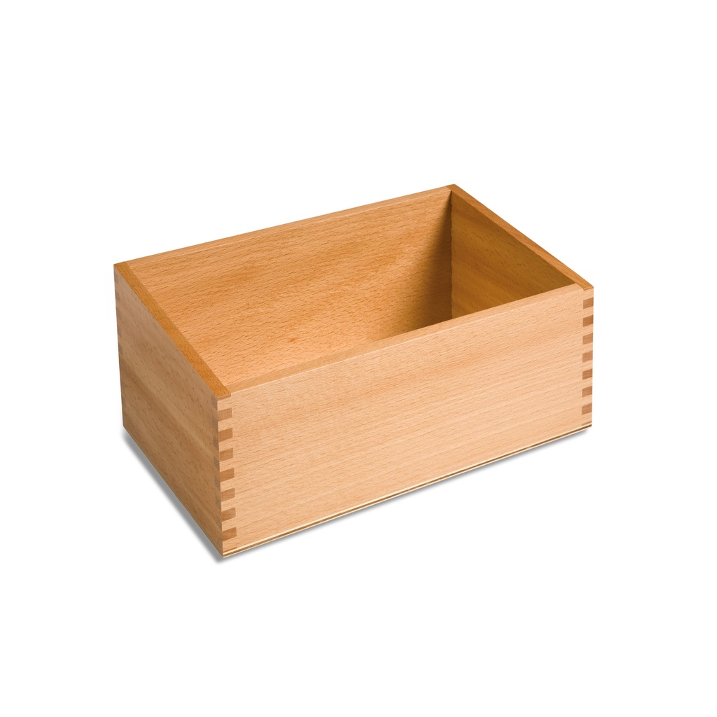 Kasten für Sandpapierkleinbuchstaben und Sandpapiergroßbuchstaben