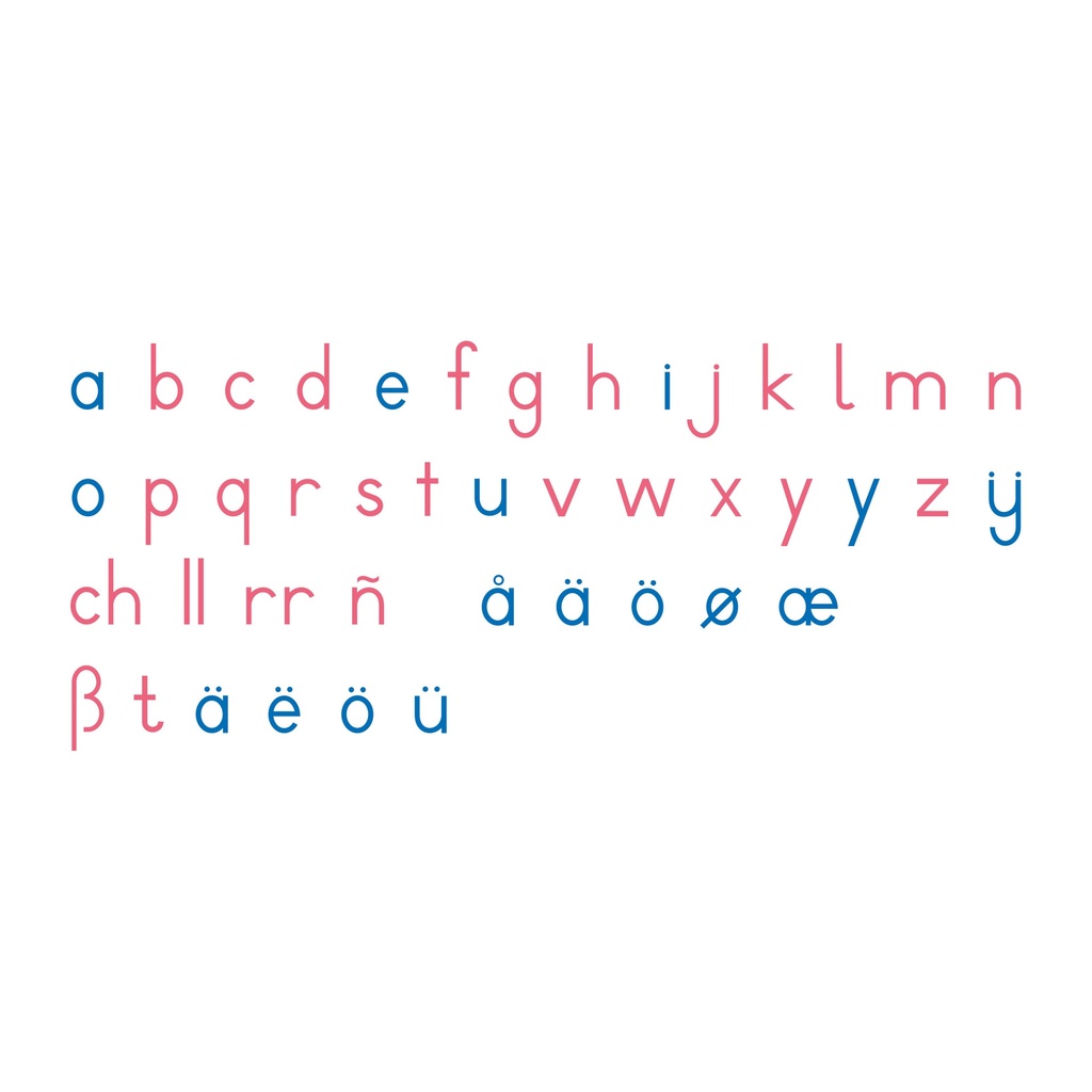 Bewegliches Alphabet, groß - Druckschrift