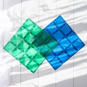 Connetix - Bauplatten 2er - Blue & Green