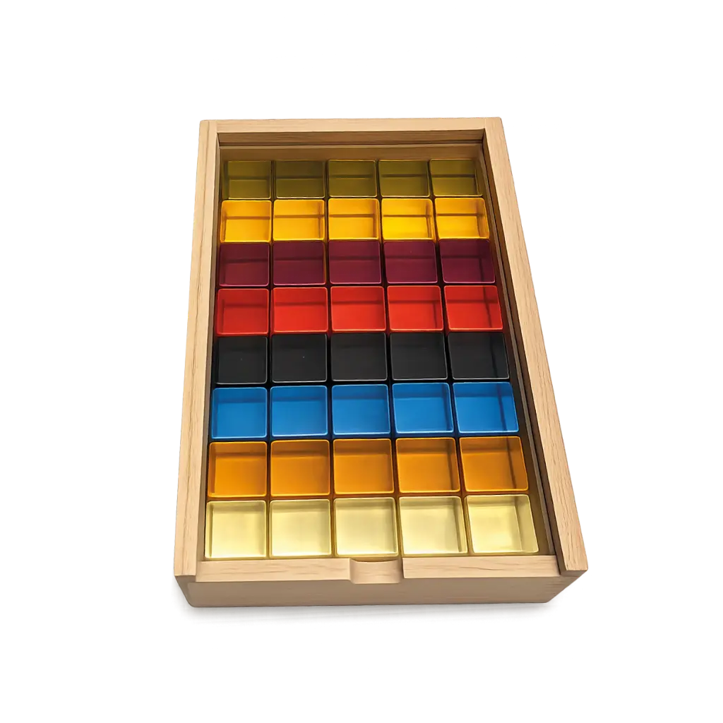 Earth - Sortiertablett mit 40 Würfeln