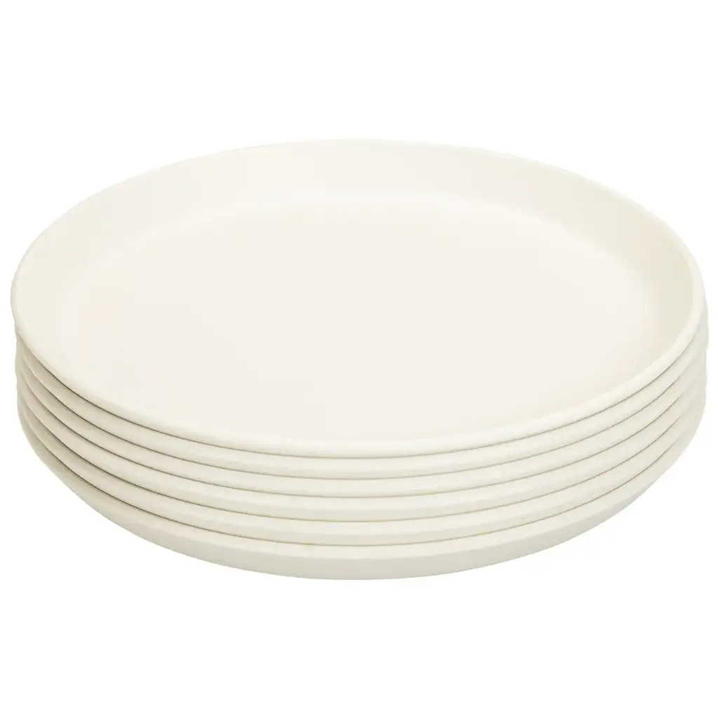 Teller aus BIO-Kunststoff - 6er-Set