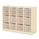 Regalschrank - 8 kleine & 8 große Boxen