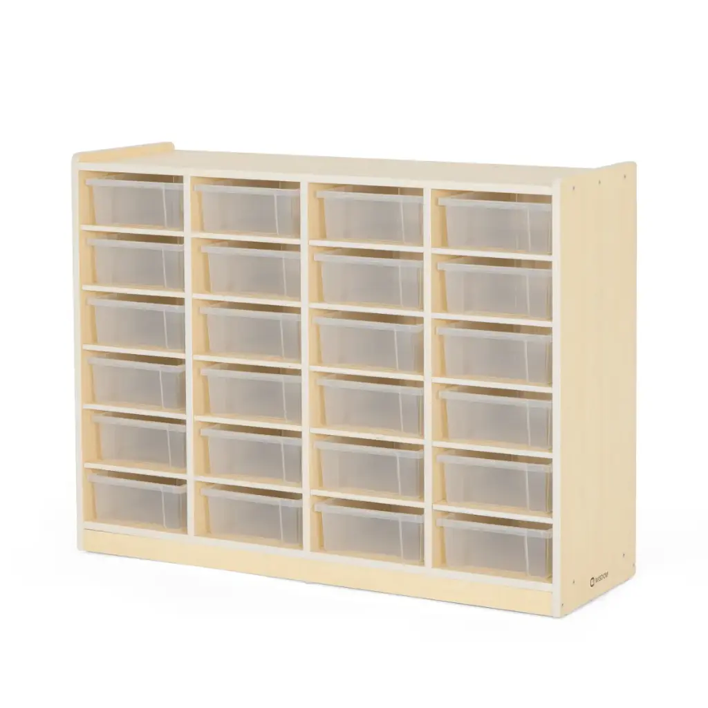 Regalschrank - 24 kleine Boxen