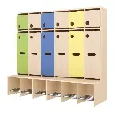 Komplettgarderobe - 6 Plätze, Sitzhöhe: 26 cm