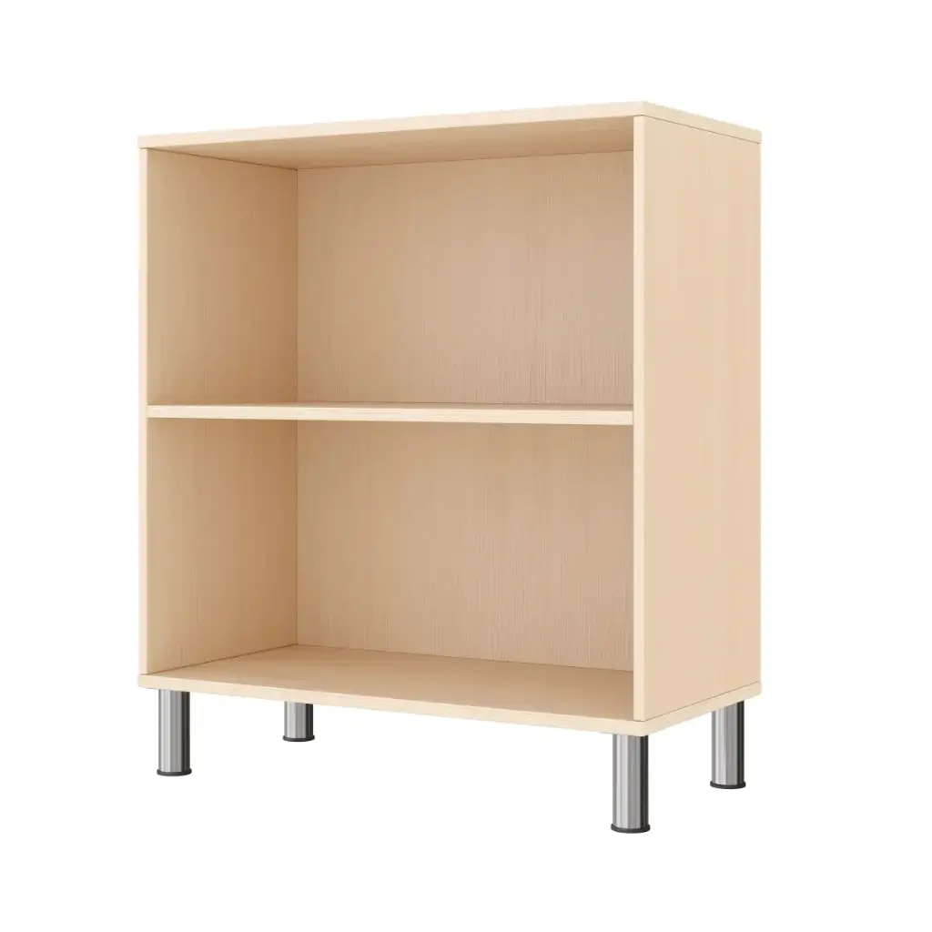 Regalschrank 79 cm - 2 Fächer, mit höhenverstellbaren Sockelfüßen