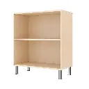 Regalschrank 79 cm - 2 Fächer, mit höhenverstellbaren Sockelfüßen