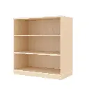 Regalschrank 79 cm - 3 Fächer, mit Holzsockel