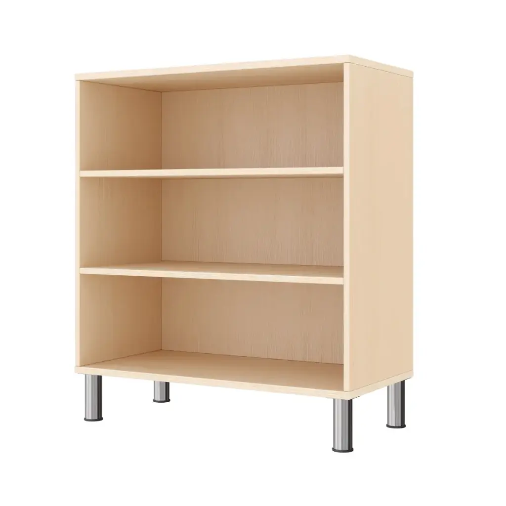 Regalschrank 79 cm - 3 Fächer, mit höhenverstellbaren Sockelfüßen