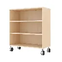 Regalschrank 79 cm - 3 Fächer, mit Feststellrollen