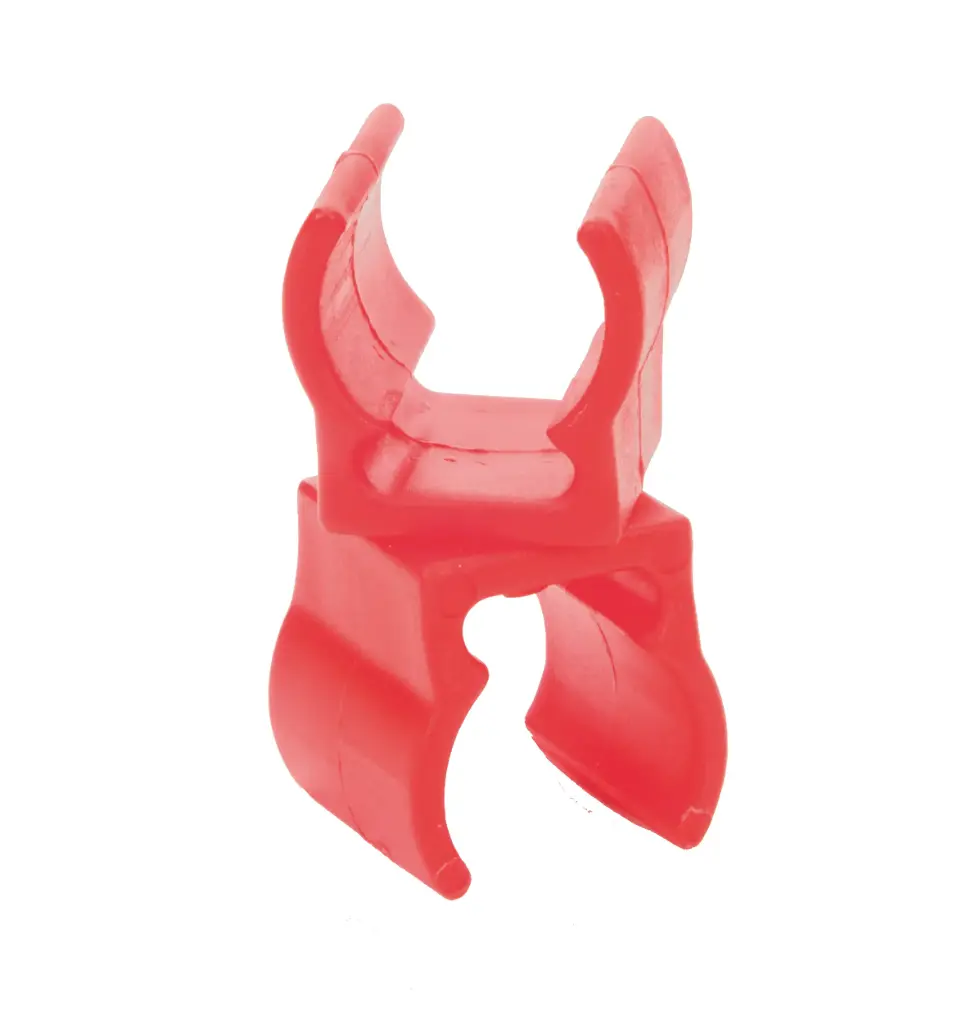 Befestigungsclip Stab/Stab, rot/gelb