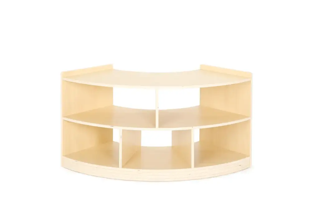 Viertelkreisschrank - 1 Boden & 5 Fächer