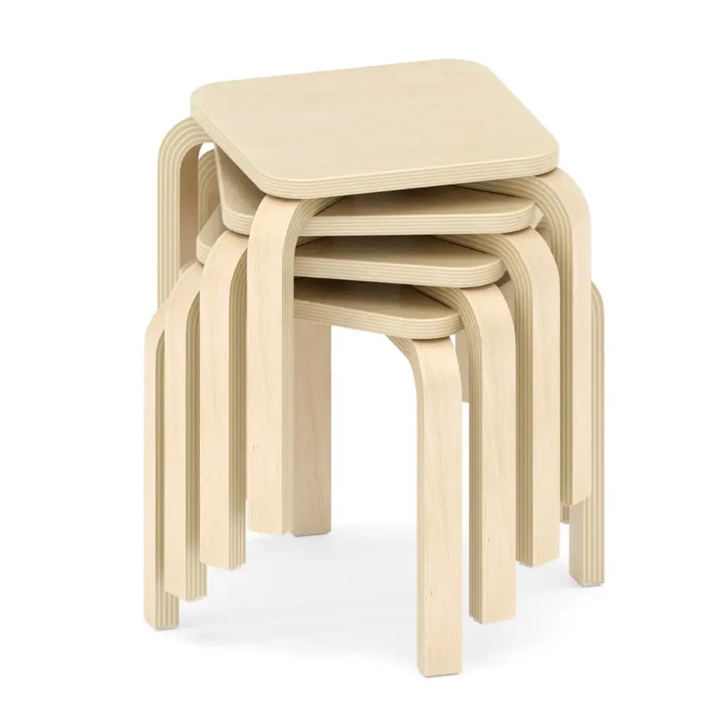 Hocker Q - Sitzhöhe 31 cm 4er Set 
