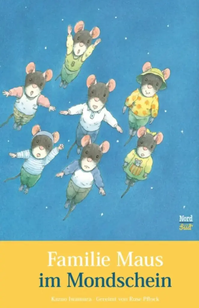 Familie Maus im Mondschein