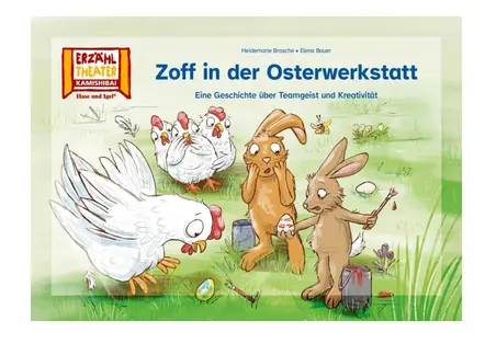 Zoff in der Osterwerkstatt / Kamishibai Bildkarten