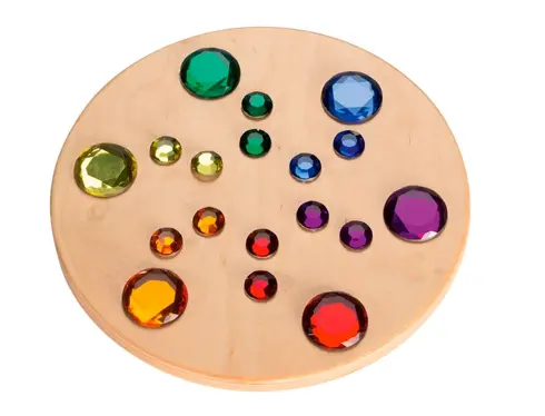 Juwelen Farben Kreisel
