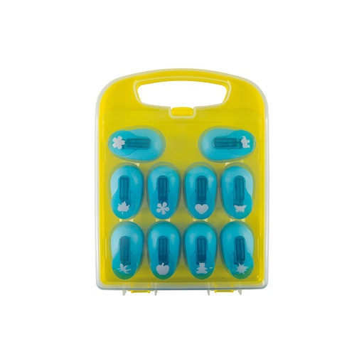 [113017] Wunderlocher Set im Koffer 10 Stück (ca. 2cm Stanzung)