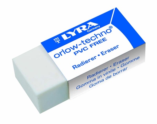 [W113283] Radierer Kunststoff LYRA weiß (10 Stk)