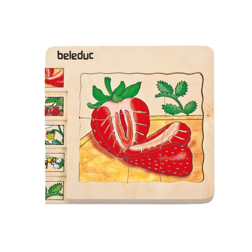 [104207] Lagen-Puzzle "Erdbeere"