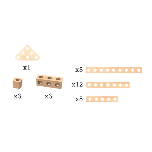 [103295] Erfinder Werkbank Holzteile Set 