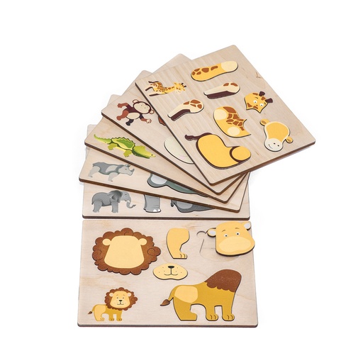 [104083] Magnetpuzzle Wildtiere 