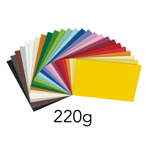 Tonkarton 220 g, 50 x 70 cm, 25 Bogen
