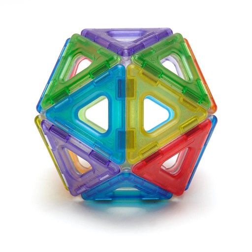 [103153] Translucent Magnetic Polydron 64 Piece Set