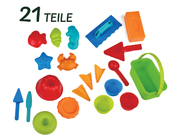 [108032] Sandformen Set - 21 Teile