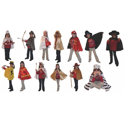 [105110] Kostüm Set Menschen - 13 teilig